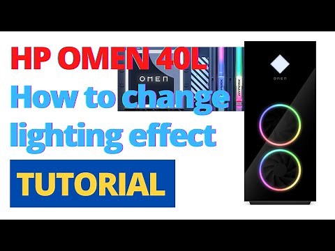 [Settings]HP OMEN 40L Lighting effect Setup