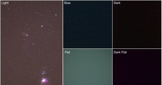 Guide To Calibration Frames - Lights, Darks, Flats, Dark_Flats, and Bias