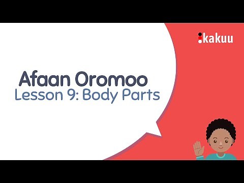 Lesson 9 : Body Parts - Learn Afaan Oromoo Through English