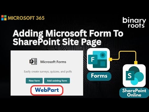 Add Microsoft Form to a SharePoint Site Page | Webparts