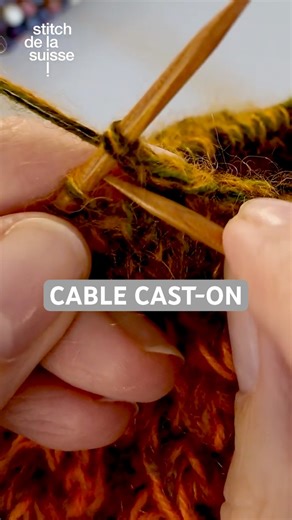 Cable cast-on in the Middle of Bind-Off #knittingtips