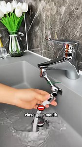 309K views · 1K reactions | If your home has only one bathroom, be sure to install the New Universal Rotation Extender Faucet | Dodo Garden | Facebook