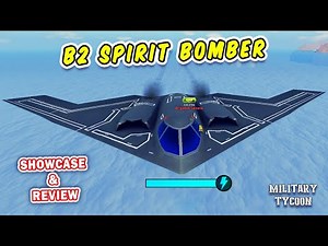 B2 SPIRIT BOMBER Showcase & Review in Military Tycoon Roblox