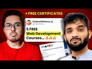 5 FREE Web Development Courses with Free Certificates | Full Stack Development for FREE in 2025 🔥