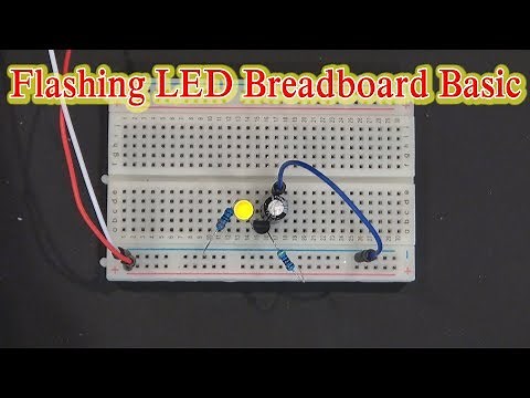 Flashing LED With 2n2222 Transistor