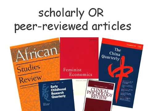 Research Minutes: How to Identify Scholarly Journal Articles
