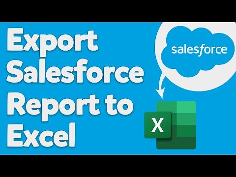 How to Export Salesforce Report to Excel