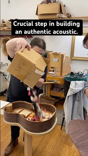 The most important step in building an authentic acoustic guitar