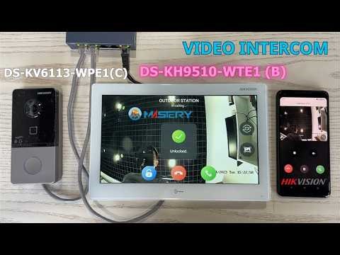 DS-KH9510-WTE1(B) - DS-KV6113-WPE1(C) | Hệ Thống Chuông Cửa Màn Hình || MASTERY - HIKVISION