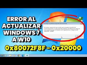 Error 0x80072f8f 0x20000 Windows 7 - SOLUCIÓN