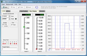 SerialComGrapher  -  Graphical Visualize Serial Data
