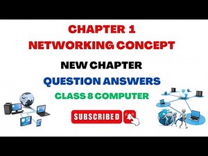 Class 8 Computer | New Chapter 1 Question Answers | Networking Concept | All questions Answer