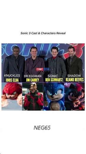 Sonic, Knuckles & Shadow in Sonic 3 | Official Look