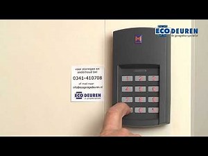 Het programmeren van de Hörmann FCT3BS codeschakelaar