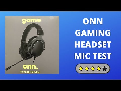 ONN Gaming Headset Mic Test
