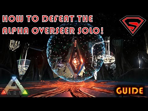 ARK HOW TO SOLO THE ALPHA OVERSEER - HOW TO SOLO THE ASCENSION CAVE AND ALPHA OVERSEER