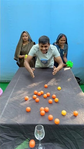 Amazing three color ball roll family challenge #shorts #game