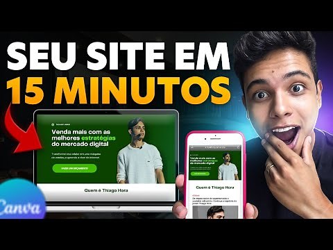 COMO CRIAR UM SITE PROFISSIONAL GRÁTIS EM 15 MINUTOS NO CANVA - FÁCIL E RÁPIDO - Passo a Passo