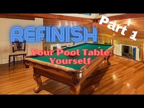How to Refinish a Pool Table Part 1 (Stripping the Wood)