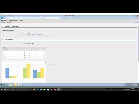 SAP APO Demand Planning: ABC/XYZ Analysis