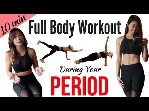 10 min Workout on Period! Best Exercises During "That Time of the Month" to Help with PMS