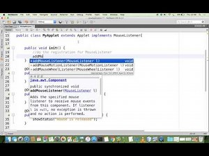 Mouse Event Handling