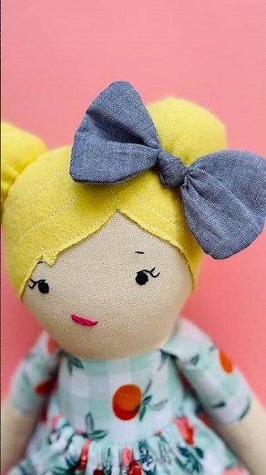 Make a cloth doll with me! Beginner friendly patterns with video tutorials to follow along.