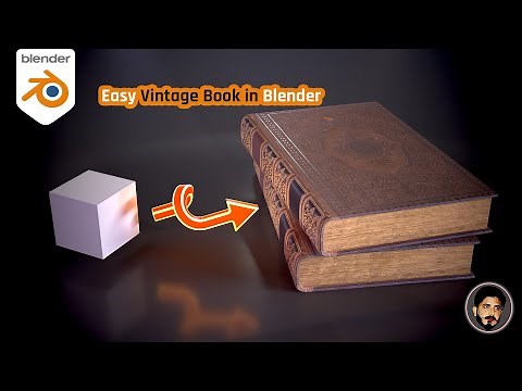 How to Create a 3D Vintage Book in Blender | 360° Rotation Animation Tutorial