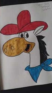 Drawing of Quick Draw McGraw! #quickdrawmcgraw #hannabarbera
