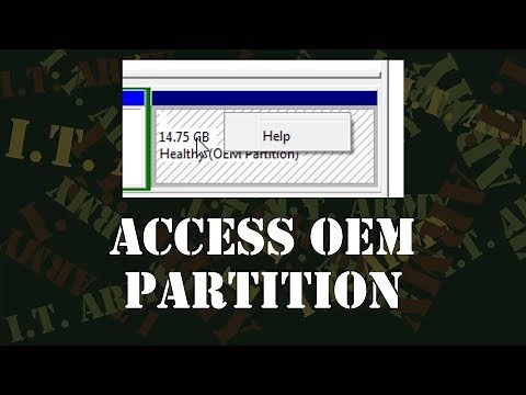 Accessing Hidden OEM Partition