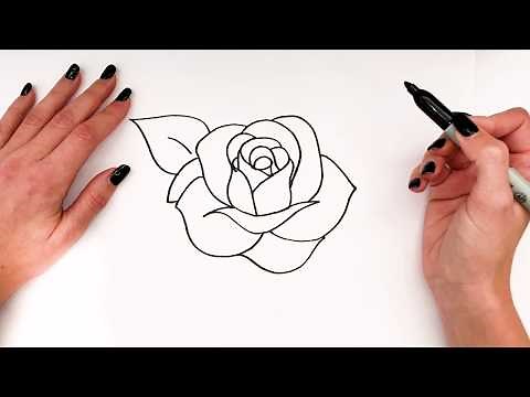 How To Draw A Rose Step By Step 🌹 | Rose Drawing EASY | Super Easy Drawings