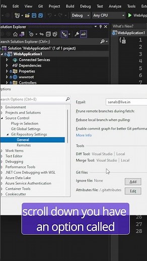 Add .gitignore file easily on Visual Studio #git #visualstudio #coding