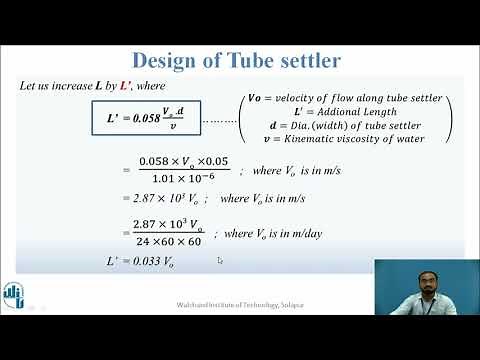 Design of Tube Settlers