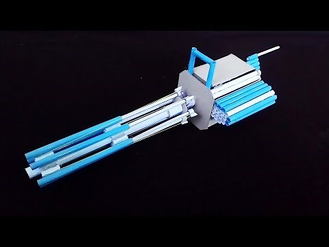 How To Make a Paper M134 Minigun (Paper Gatling Gun)