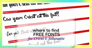 Free fonts for Cricut and Silhouette: where to find them - Snip to It!