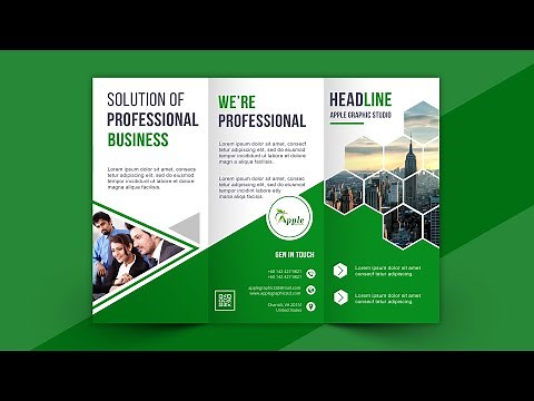 Tri fold Brochure Tutorial | How to Make Brochure In Photoshop
