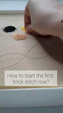 Starting the First Row of Brick Stitch: Easy Tutorial Preview