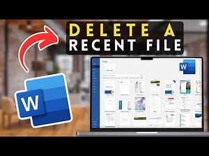 How to Delete a Recent Files List in Microsoft Word | MS Word Tutorial (2025)