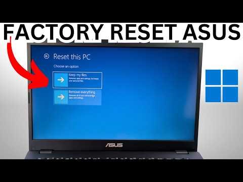 How to factory Reset ASUS PC Or Laptop WITHOUT Password