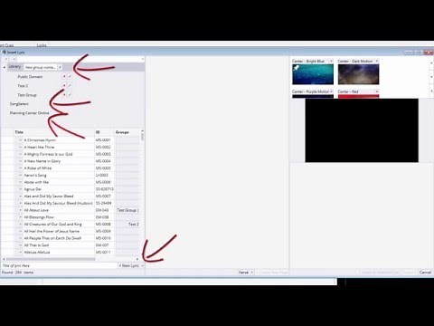Inserting Lyrics in MediaShout 6