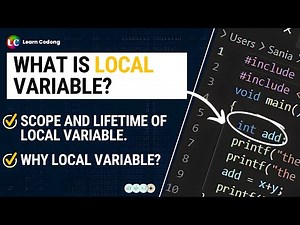Local Variable in C language | Scope and Default value of Local variable in c programming