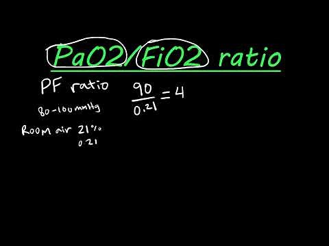 How to calculate the PF ratio when assessing respiratory status