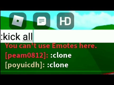 Roblox - Free admin " :kick all "