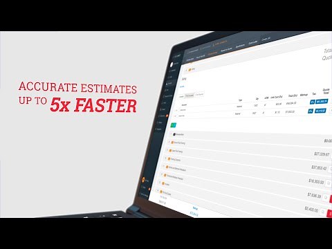 Develop accurate estimates up to 5x times faster with Buildxact