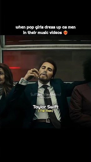 when pop girls dress up as menin their music videos ❤️‍🔥 | #taylorswift #shorts