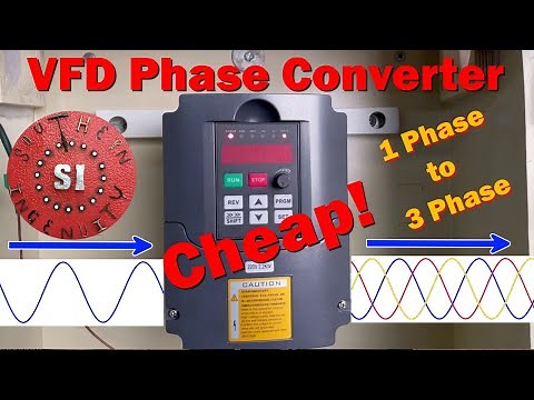 How to Size, Wire, and Program a VFD to Convert Single Phase Power Into 3 Phase Power