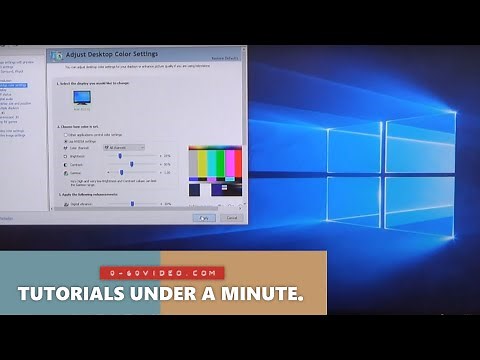 How to adjust Nvidia Brightness settings on WINDOWS 10