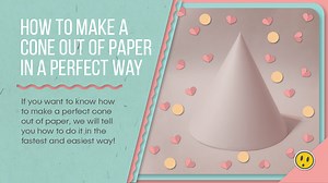 How to make a cone out of paper in a perfect way