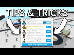 Bloxburg Neighborhood Tips + Tricks (Roblox)