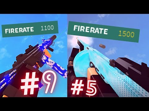 top 10 HIGHEST FIRERATE GUNS in phantom forces!
